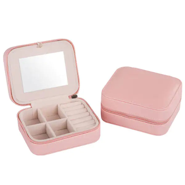 Cool Jewels A Palm Sized Compact Jewelry BoxGood things come in small packages, just like this Cool Jewels Jewelry Box!

Keep your precious jewelry safe and close at hand. Designed to fit in your palm, this coPalm Sized Compact Jewelry BoxJewelry BoxPalm Sized Compact Jewelry Box